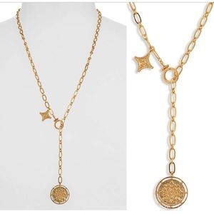 GORJANA COIN STAR LARIAT NECKLACE